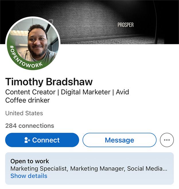 Actor: Timothy Bradshaw - LinkedIn Profile