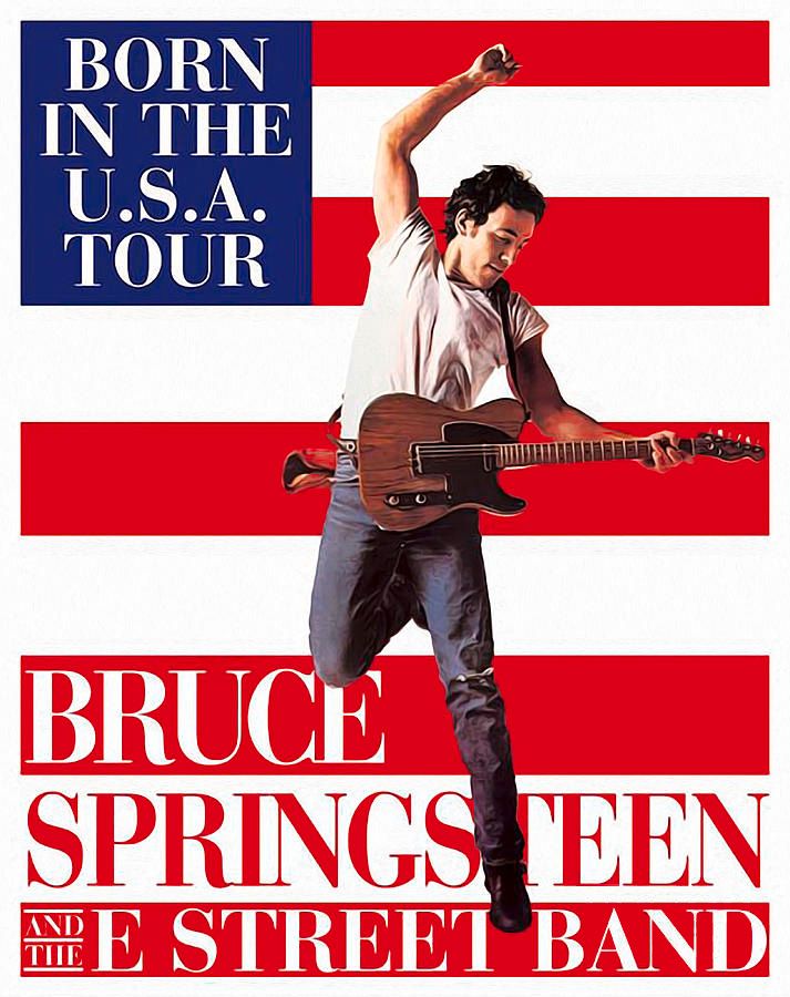 Bruce Springsteen - born in the U.S.A. poster