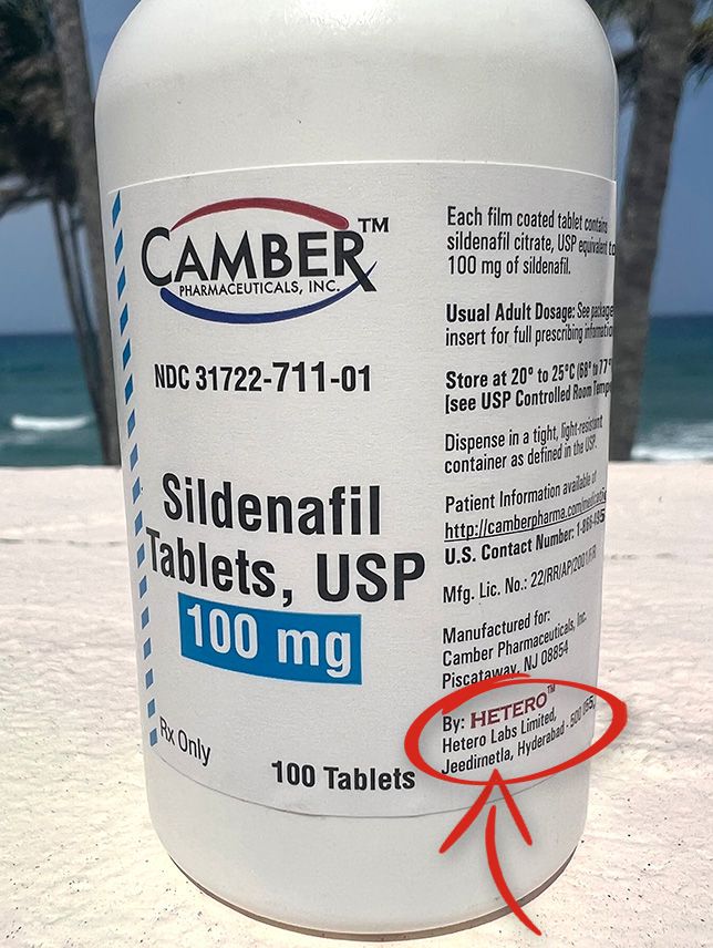 Camber - Sildenafil bottle