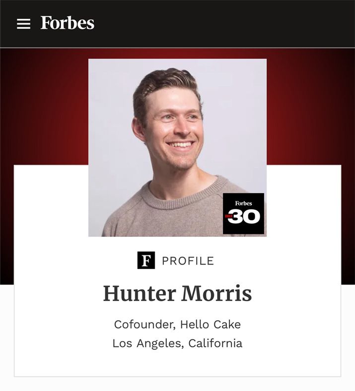 Forbes - Hunter Morris profile