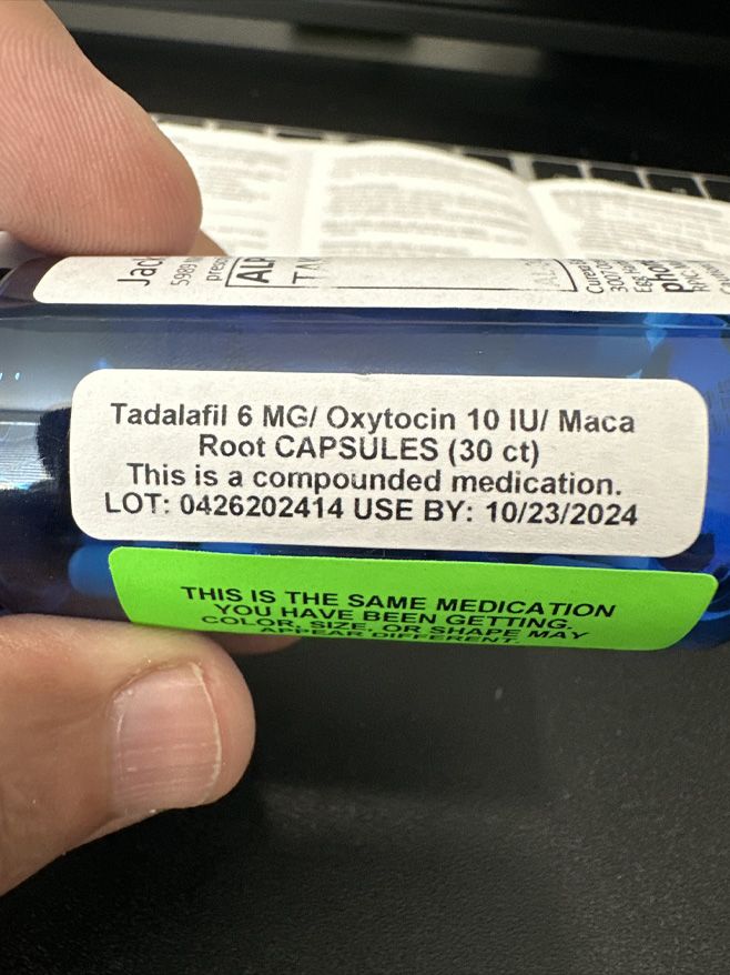 MaleMD - pill bottle label