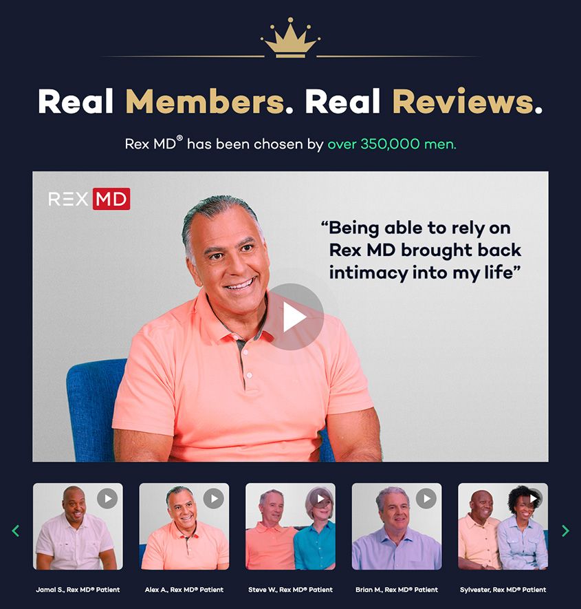 RexMD - real members, real reviews banner