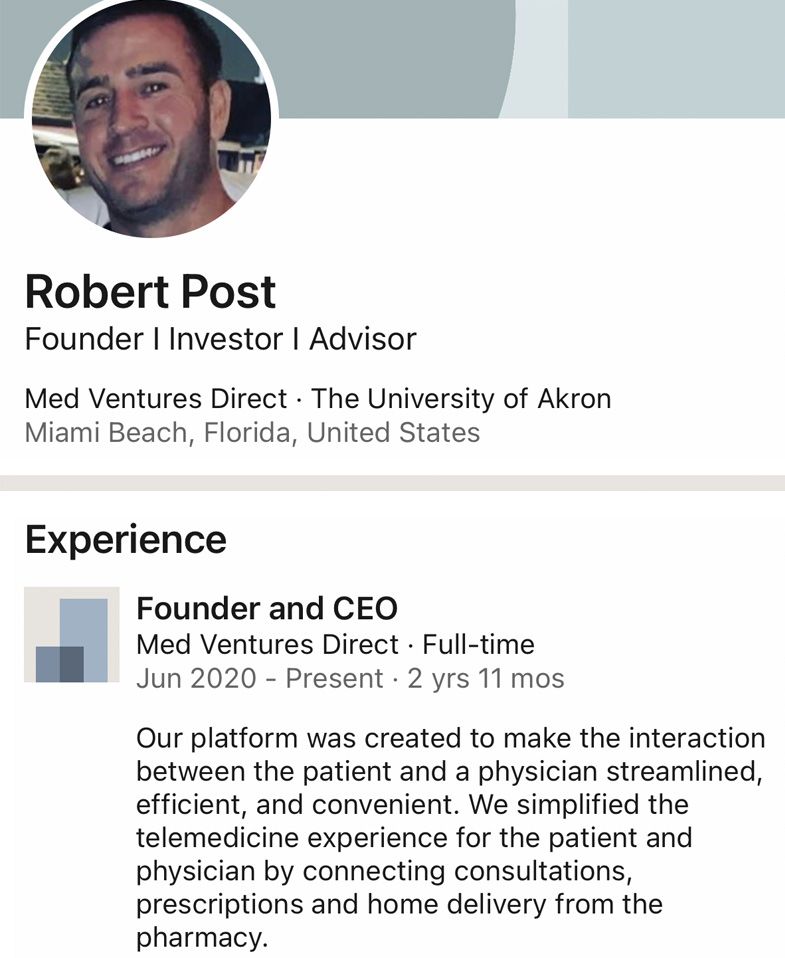 Robert Post - LnkedIn profile