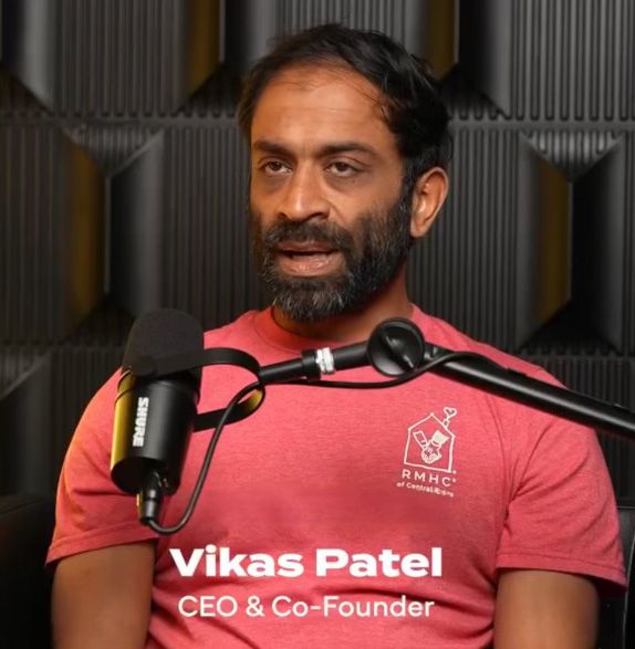 Vikas Patel on a podcast