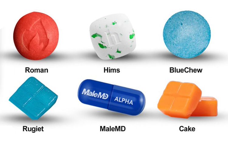 selections of ED pills from various companies