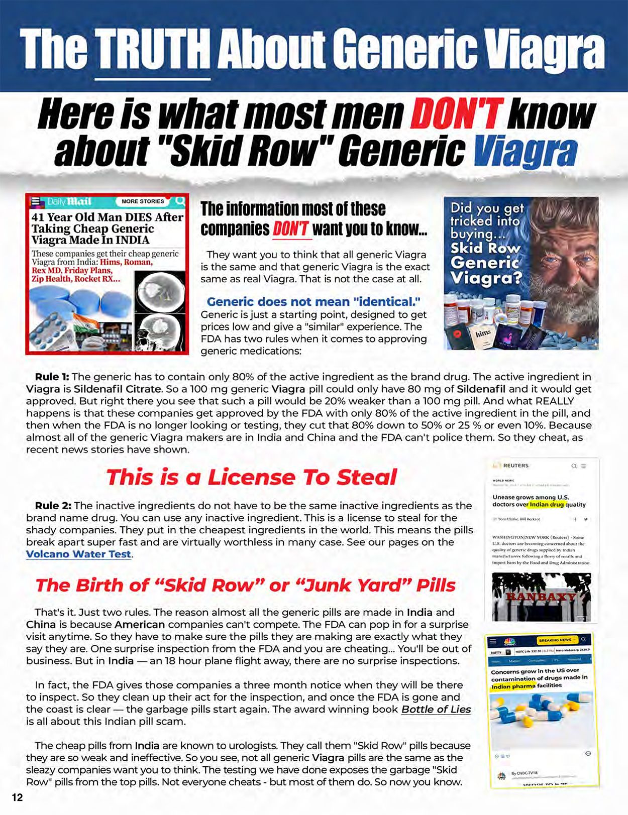 Viagra Secrets And Scams