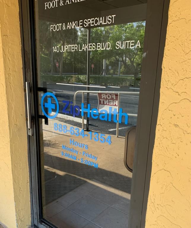 ZipHealth - office front door