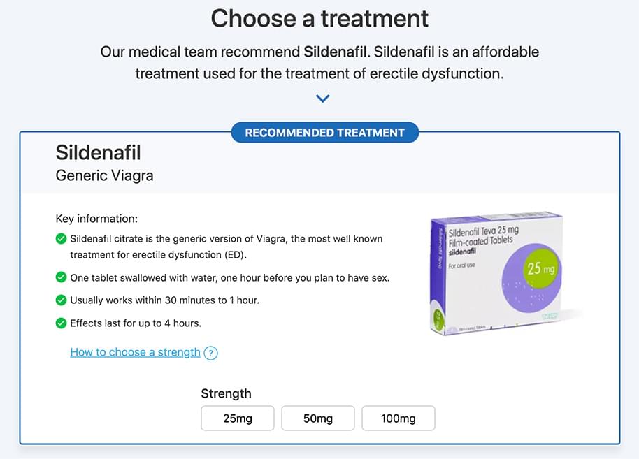 ZipHealth sildenafil box