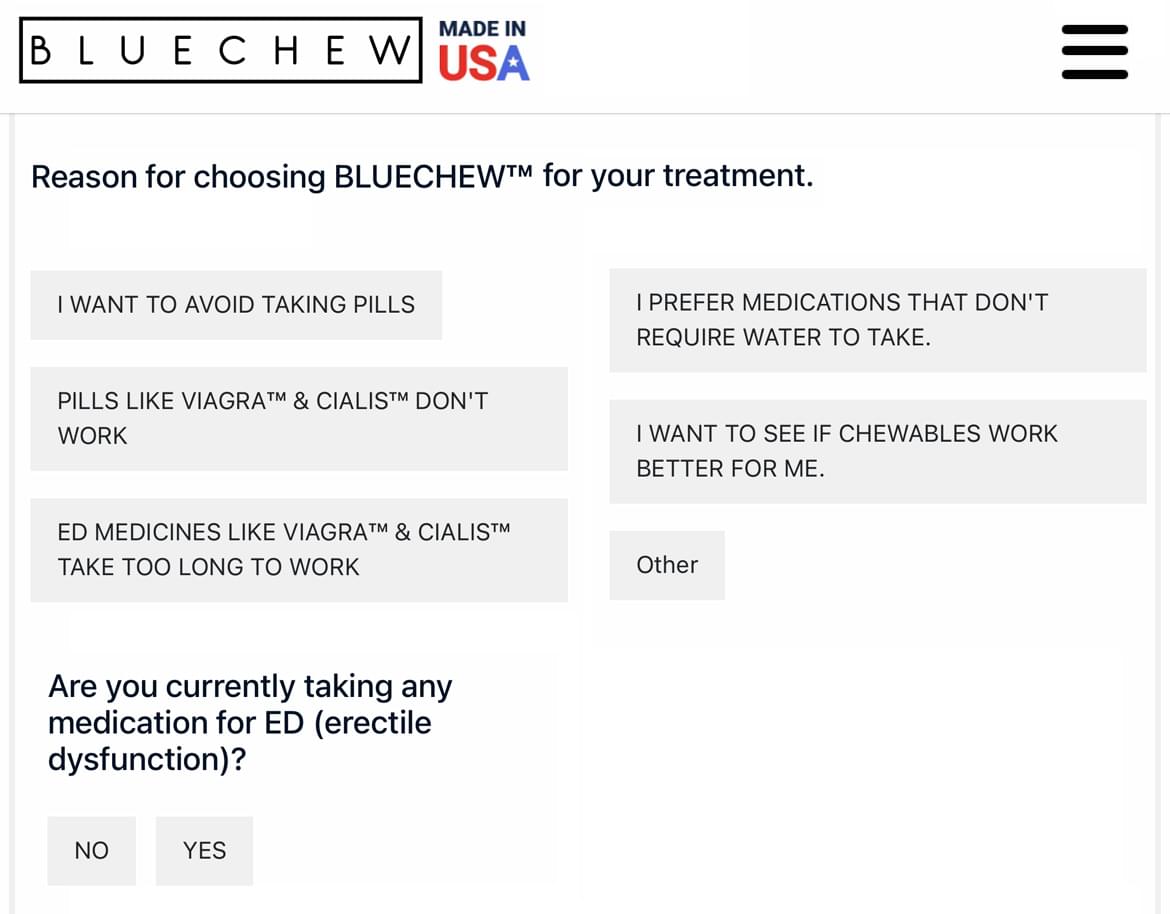 BlueChew questions