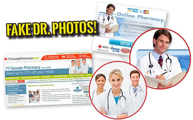 fake doctor photos